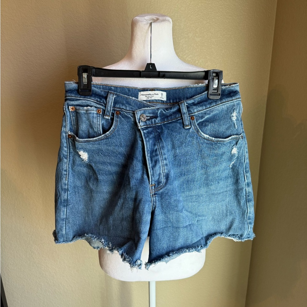 Abercrombie & Fitch Light Blue Jean Shorts